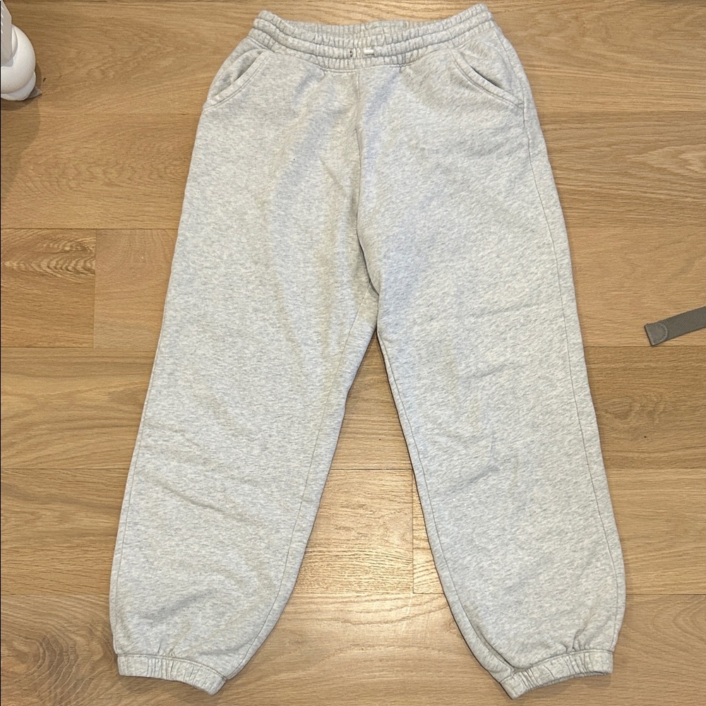 GAP Kids Heather Gray Elastic Waist Jogger Pants
